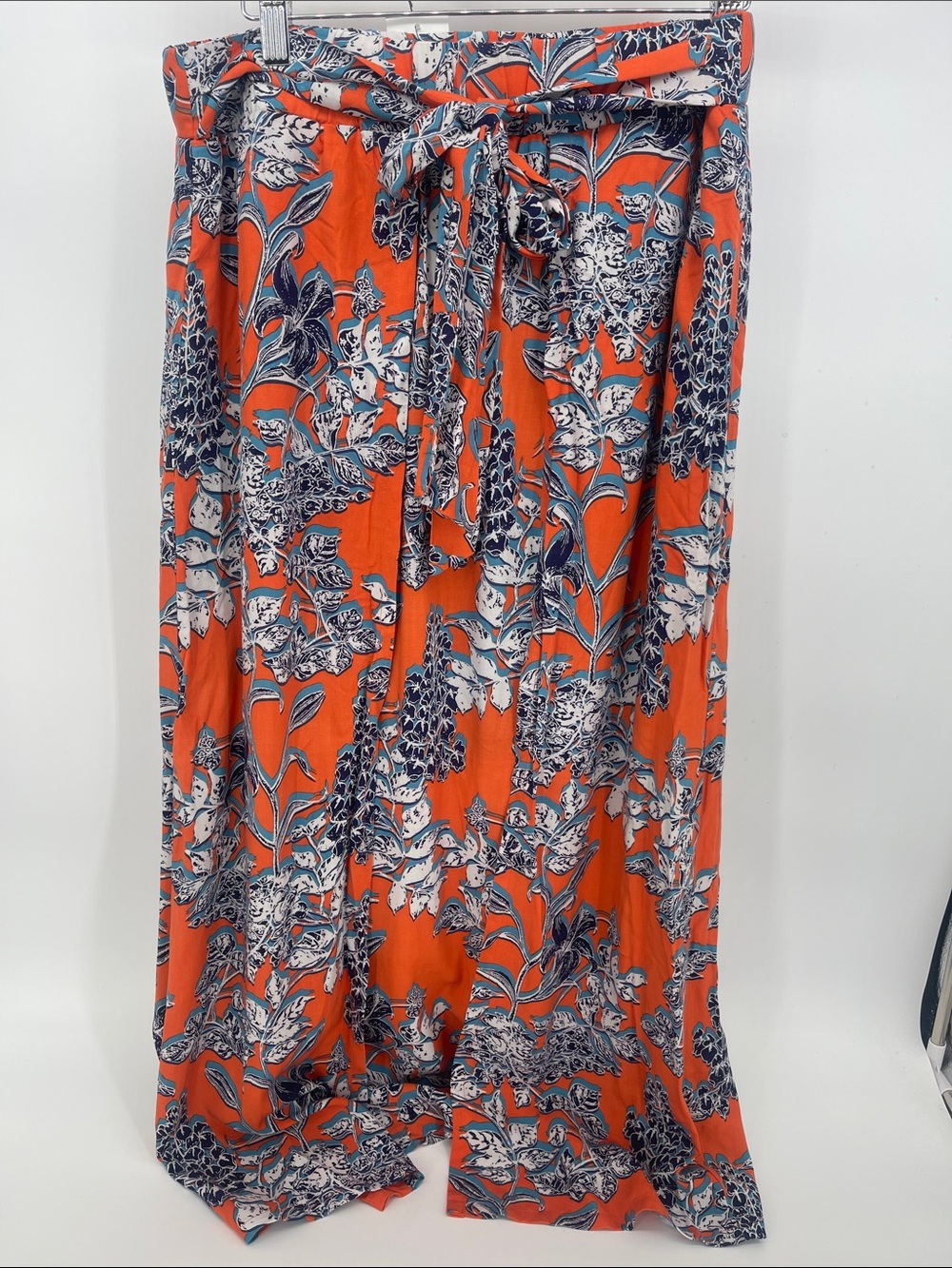 CAbi Calypso Style Paradise Floral Print Wrap Skirt Size M